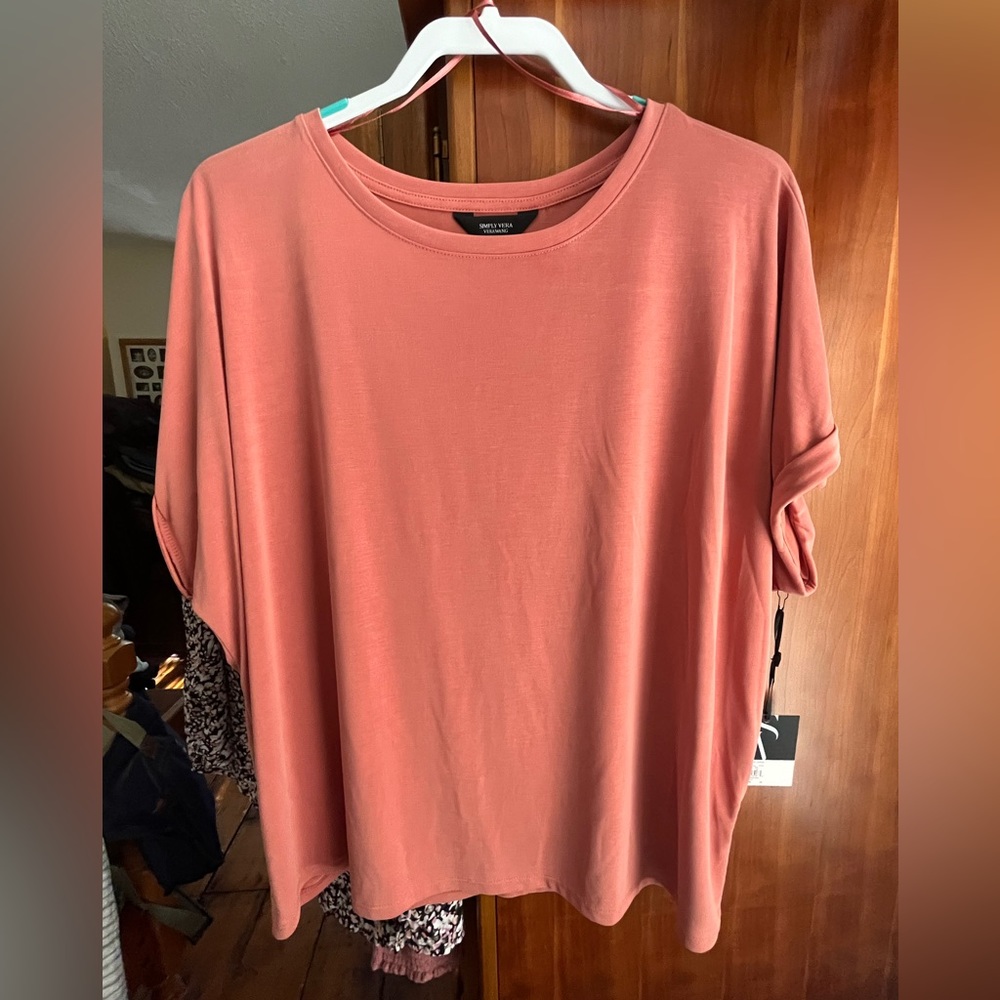 Simply Vera Vera Wang Tee - Dolman Tee XXL ~ NWT